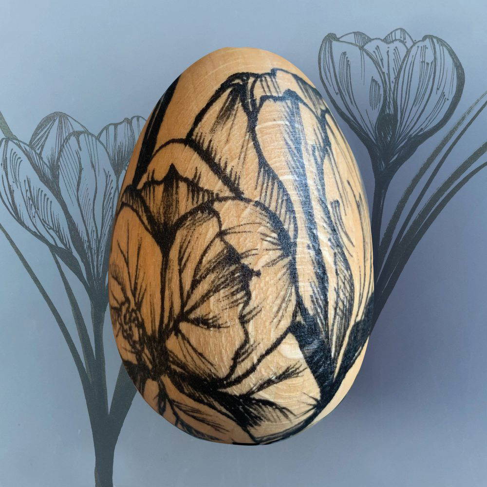 Decorated egg crocus