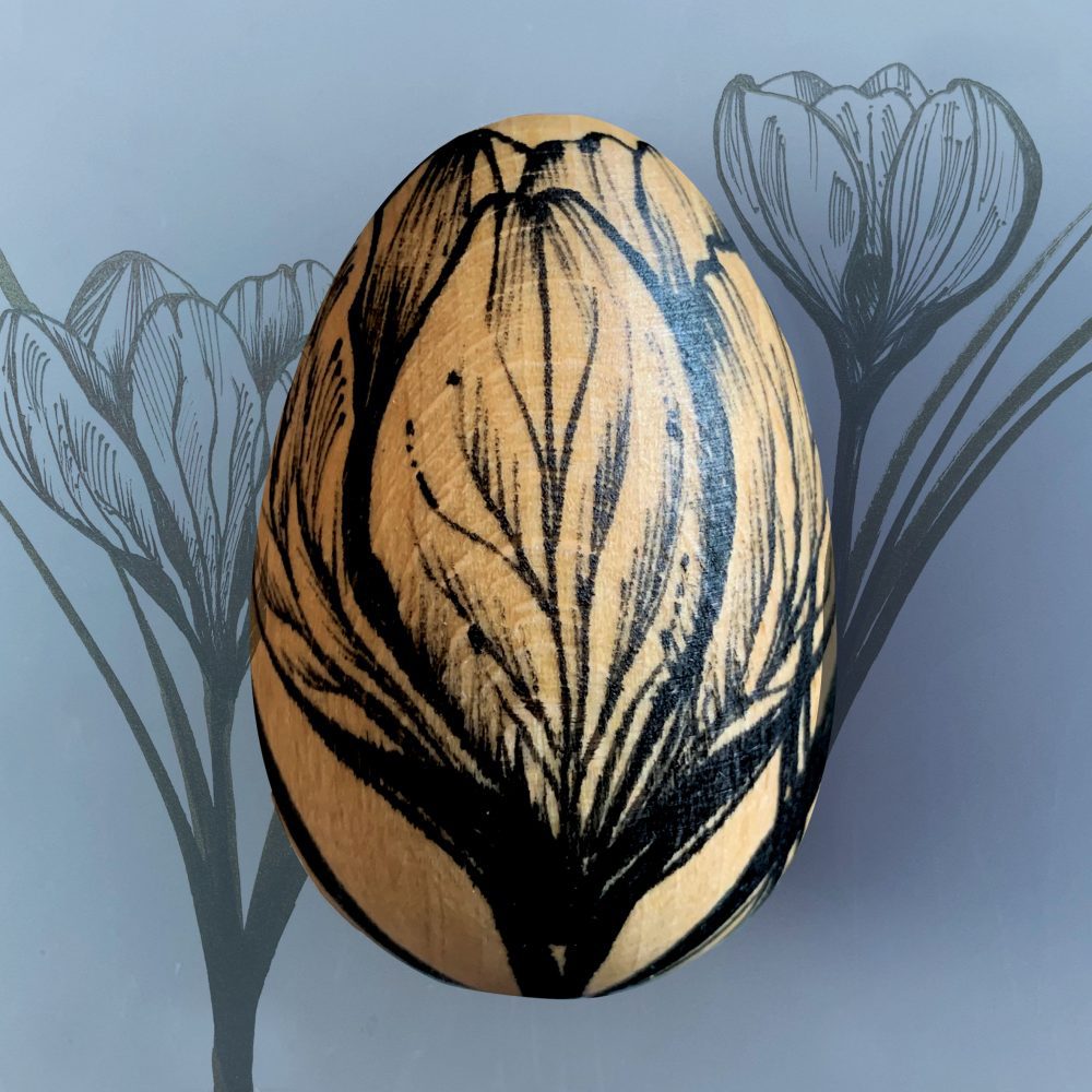 Decorated egg crocus