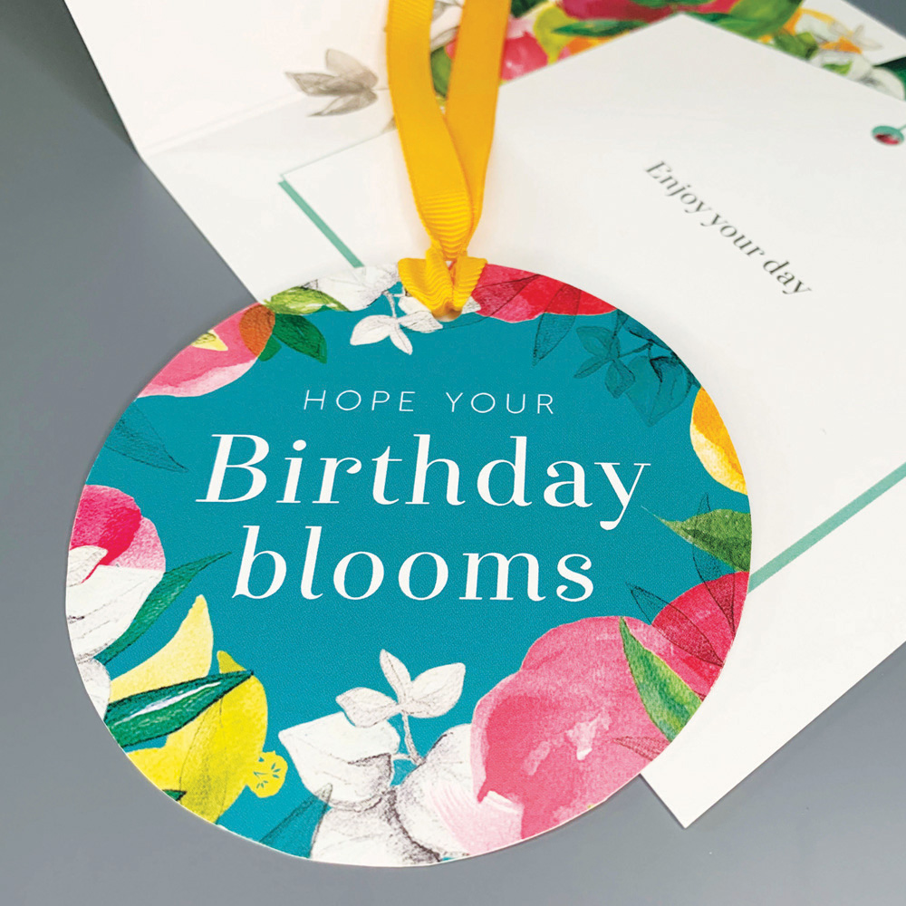 GIFT TAG BIRTHDAY BLOOMS